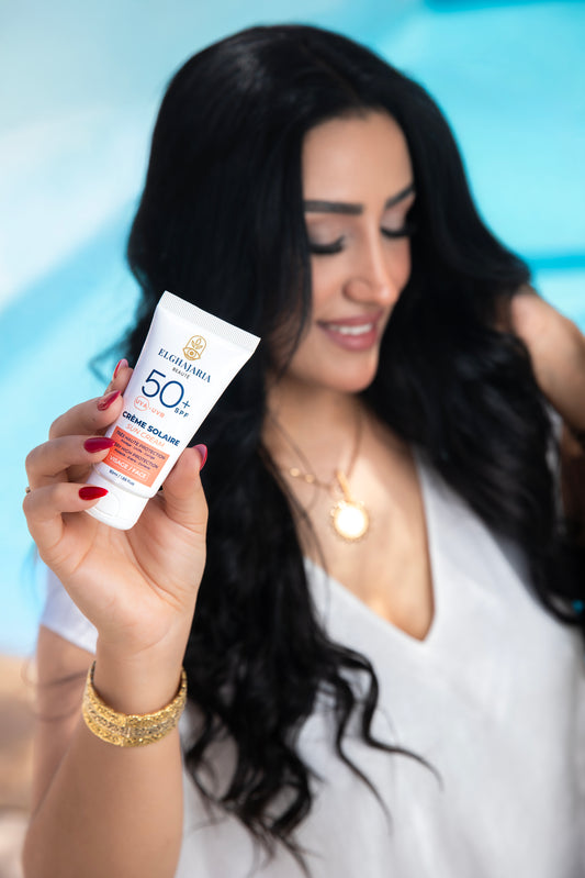 Crème Solaire Visage SPF 50+ – Très Haute Protection